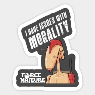 R-01 Morality Issues Sticker